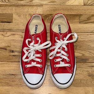Converse Chuck Taylor All Star low-top sneaker in red canvas